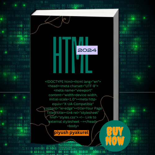 HTML book cover